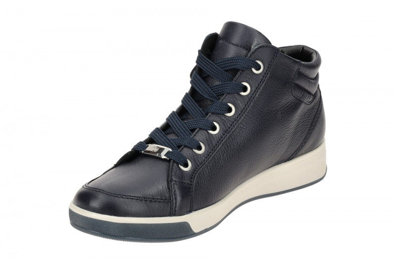 ARA Rom Schuhe blau Mid-Cut Sneaker 12-44499