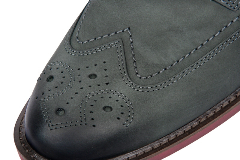 Ecco Biarritz Schuhe dunkelgrau Nubuk