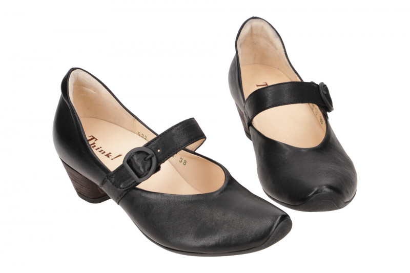 Think Aida 532 Riemchen Pumps schwarz