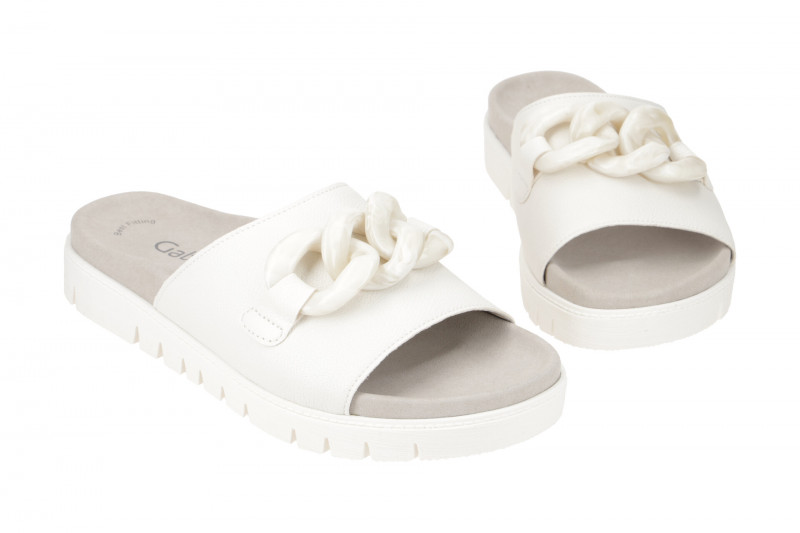 Gabor Glamour Pantolette weiß Nappa 43.743.20