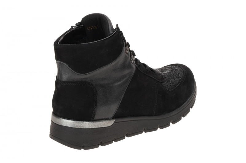 Waldläufer Ramona Stiefelette schwarz K-Weite Nubuck 626K82
