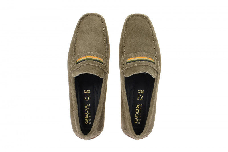 Geox Snake Mokassin Slipper grau - U5207A