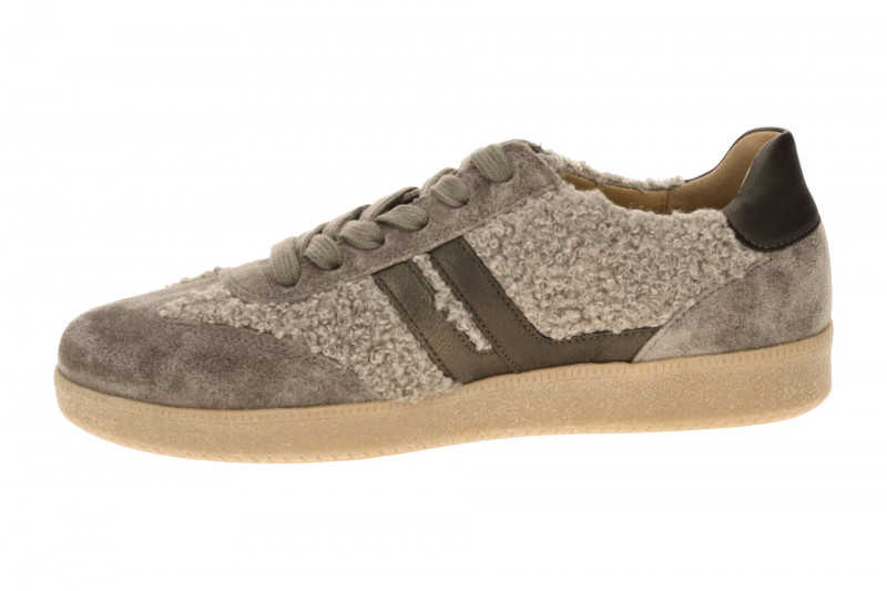 Gabor Schuhe Retro-Sneakers taupe grau Fell 6011.01.009