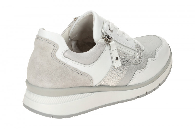 Gabor comfort Sneaker Schuhe grau weiß K-Weite 66.306.61