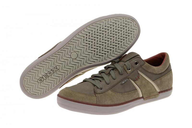 Geox Box Schuhe grau beige - U44R3C