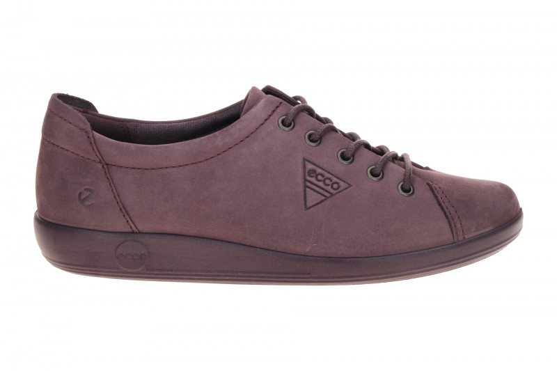 Ecco Soft 2 Schuhe lila uni Schnürer 206503