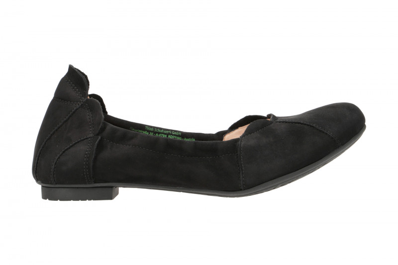 Think Balla Ballerinas Slipper schwarz Nubuck