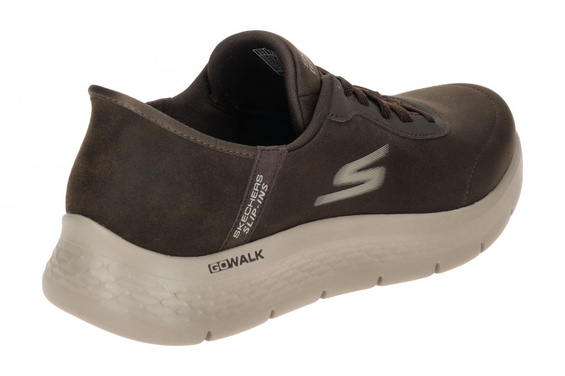 Skechers Go Walk Flex Schuhe braun Slip-Ins 216326