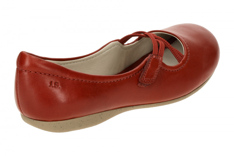 Josef Seibel Fiona 39 Ballerina Slipper rot Glattleder