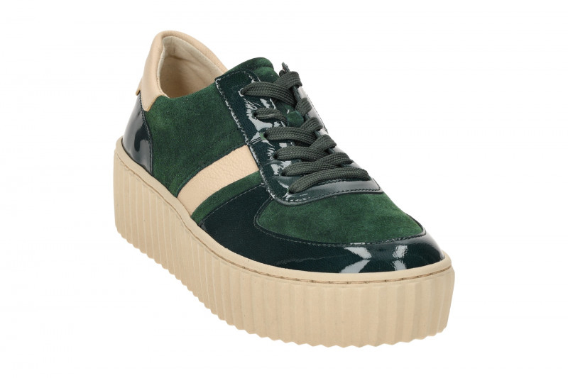 Gabor Schuhe grün Plateau Schnür Sneakers 53.203.19