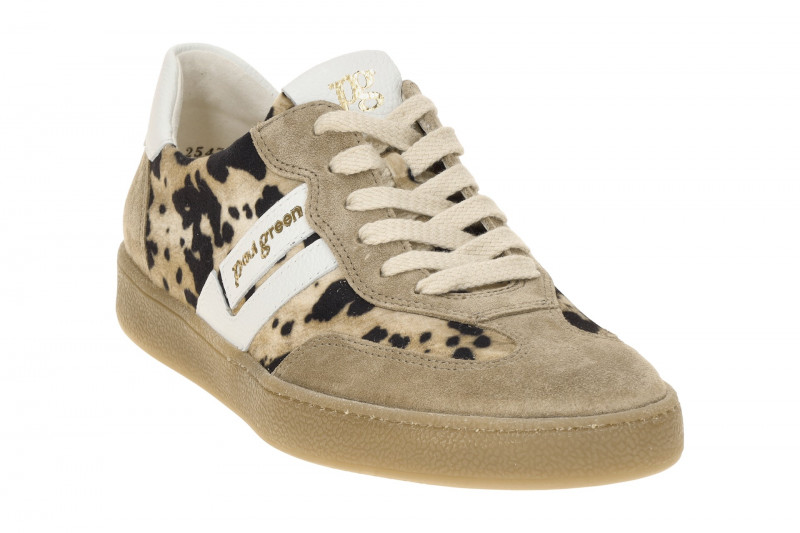 Paul Green Schuhe Snaeker beige gefleckt Velour 5437