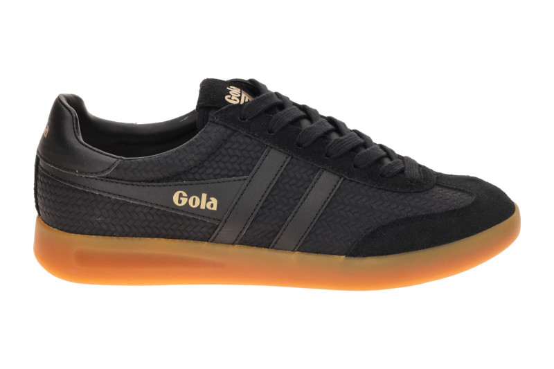 Gola Cyclone Marque Schuhe Sneakers schwarz Herren Flecht CMB922