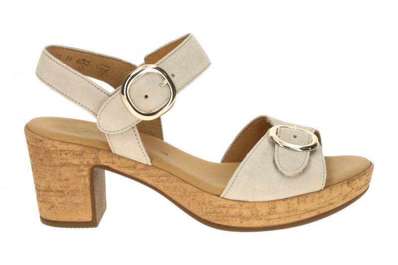 Gabor Sandalette grau oak Velour 84.764.12