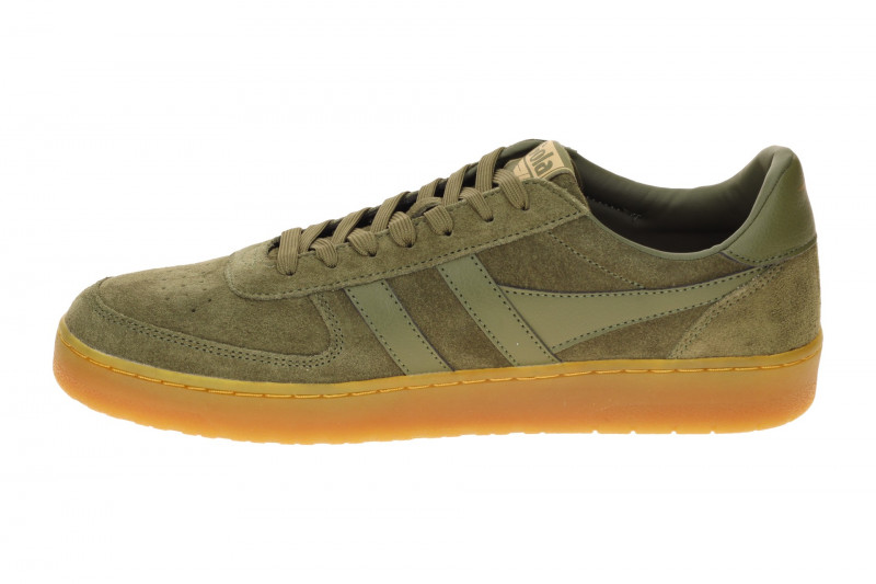 Gola Schuhe Hawk Sneakers grün khaki Suede CMB571
