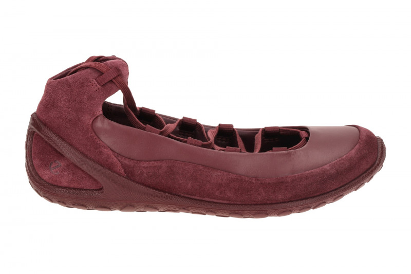 Ecco Biom Lite Schnür Ballerina Schuhe rot ruby 802453