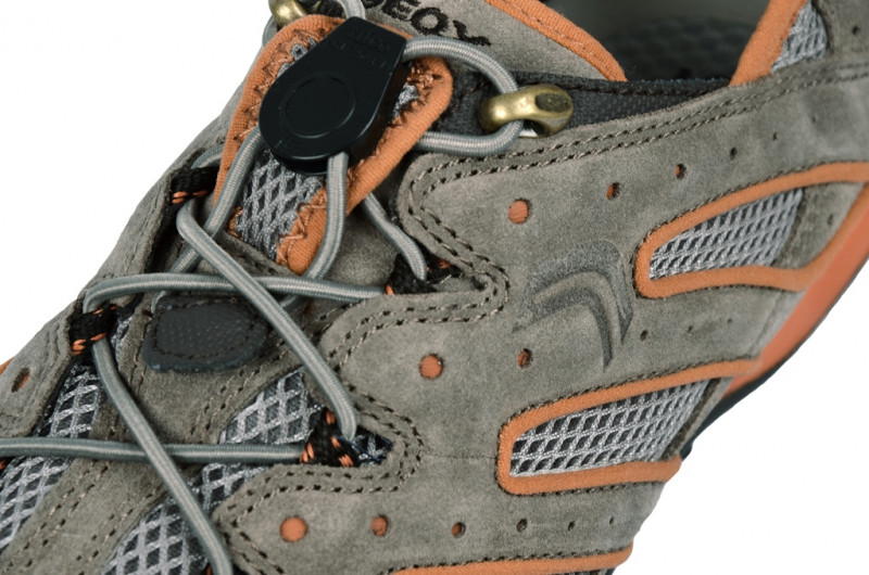 Geox Snake B Schuhe in taupe orange Slipper U1107B