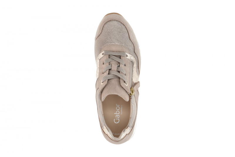 Gabor comfort Sneaker Schuhe beige gold K-Weite 66.306.62