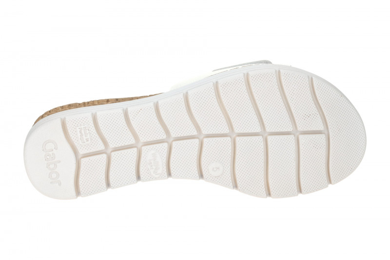 Gabor Keil Pantolette weiß Glattleder 62.702.50