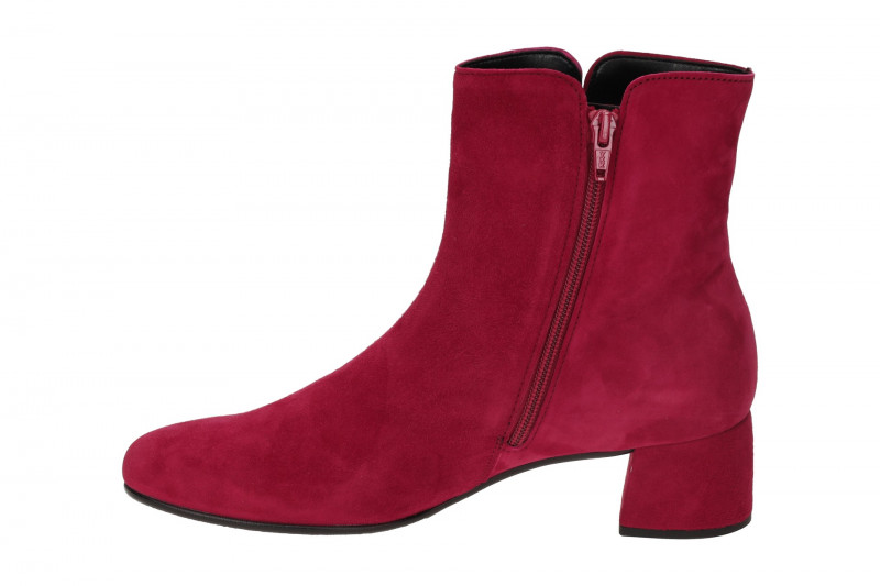 Gabor Stiefelette rot merlot Velour 75.680.35