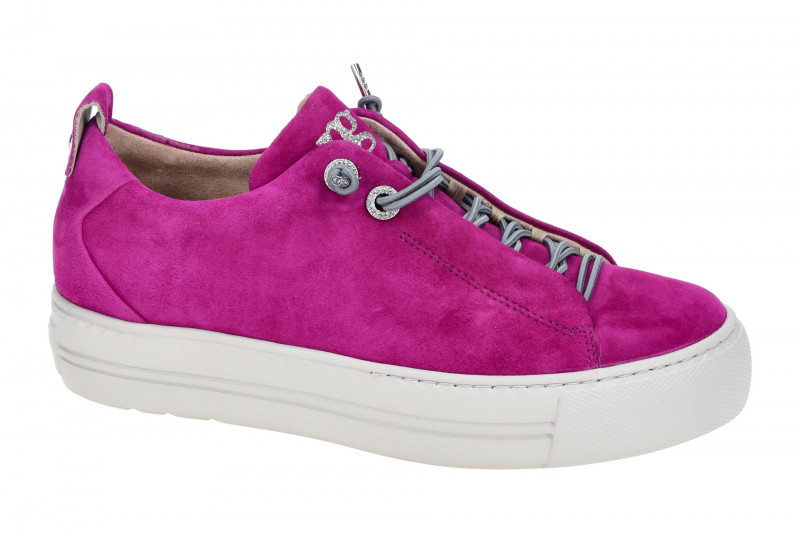 Paul Green Sneaker Plateau Schuhe lila Glitzer 5417