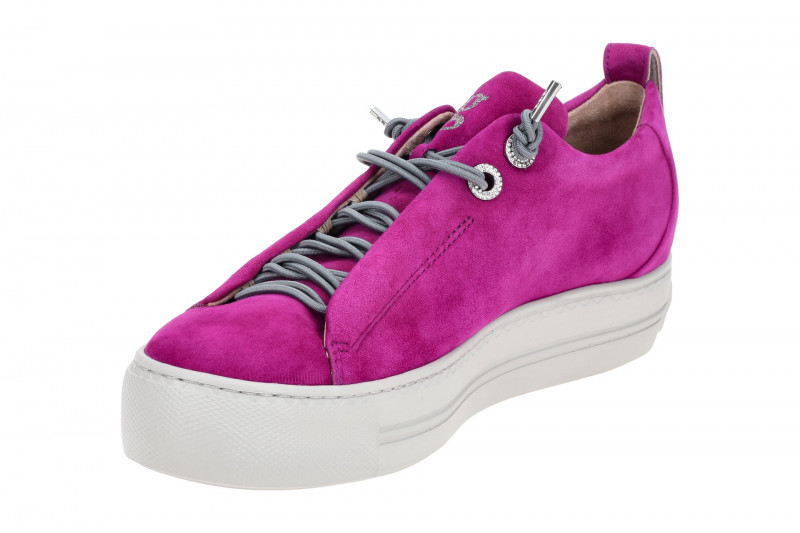 Paul Green Sneaker Plateau Schuhe lila Glitzer 5417