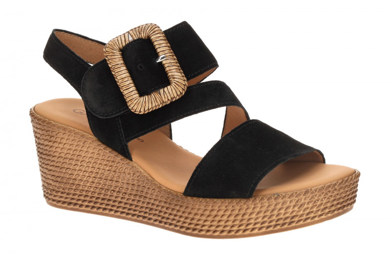 Gabor Wedges Keil Sandale schwarz 84.771.17