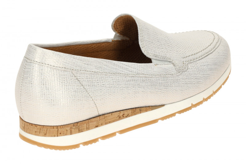 Gabor Slipper Schuhe hellgrau metallic 82.414.80