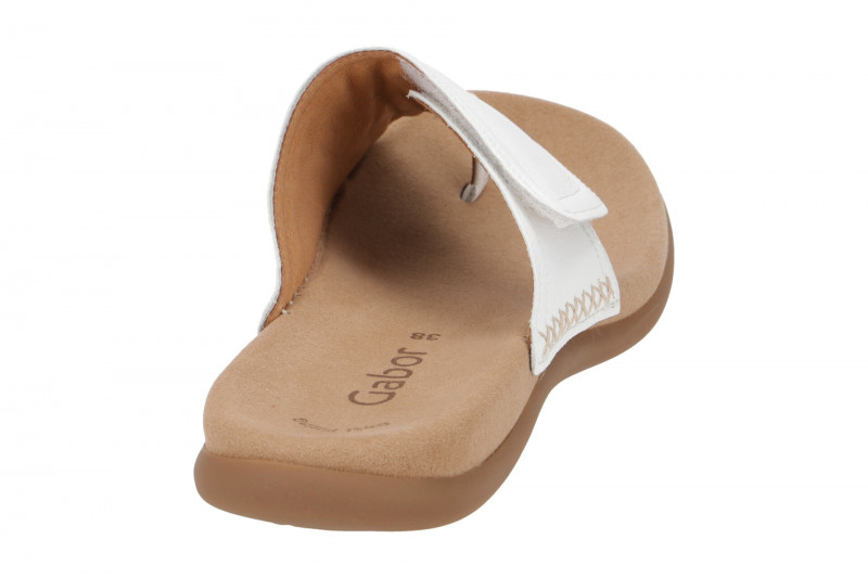 Gabor Klett Pantolette weiß Zehentrenner 23.708.21