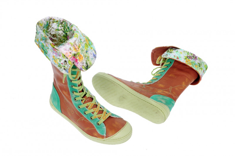 Eject Dass Stiefel braun grün 15433