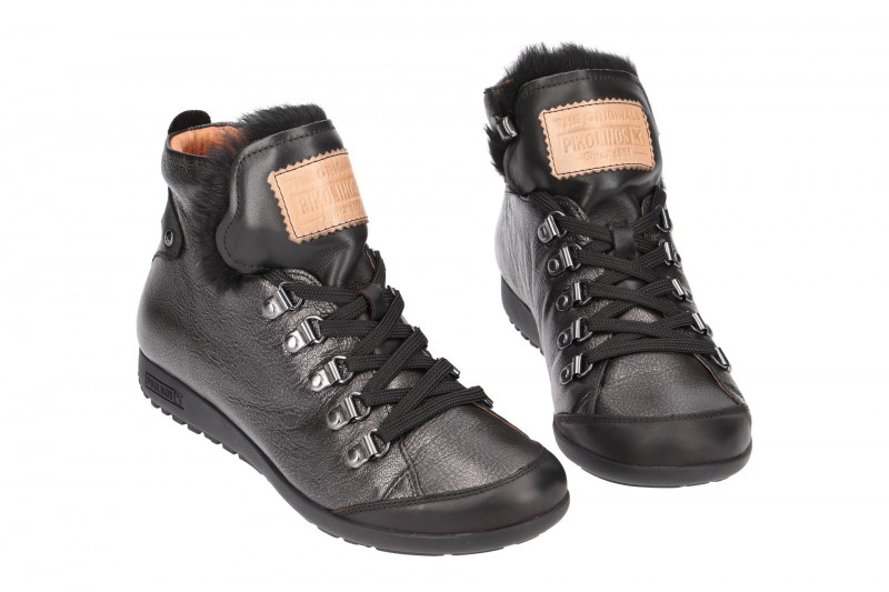 Pikolinos Lisboa Stiefelette schwarz grau metallic