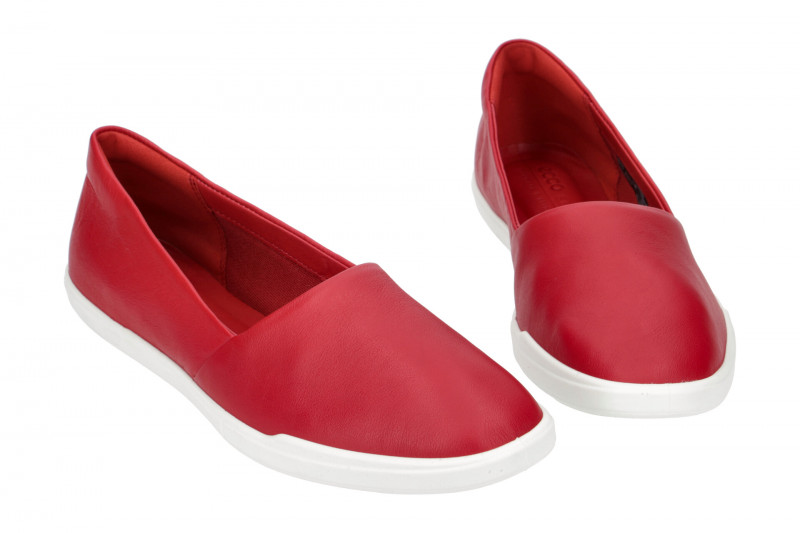 Ecco Simpil Schuhe rot Damen Slipper