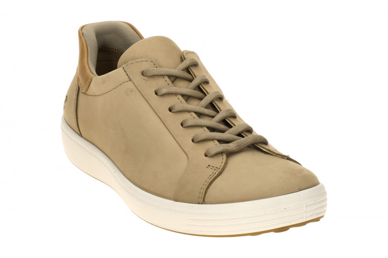 Ecco Soft 7 Schuhe taupe braun Herren SLIP-ON Sneakers 470824