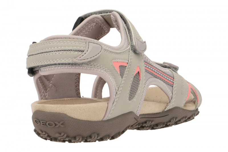 Geox Strel Damen Sandale grau rosa D9225B