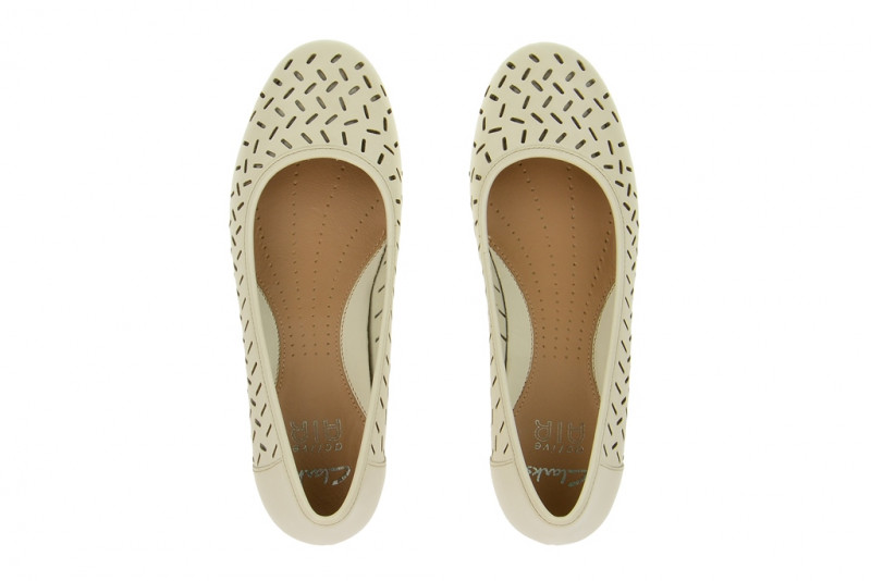 Clarks Ballerinas cotton beige - 20357670