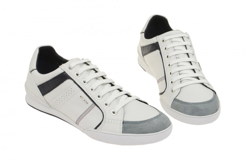Geox Respira Kristof A Sneakers in weiß Herren Halbschuhe
