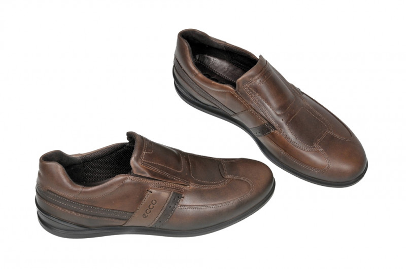 Ecco Chander Slipper in dunkelbraun