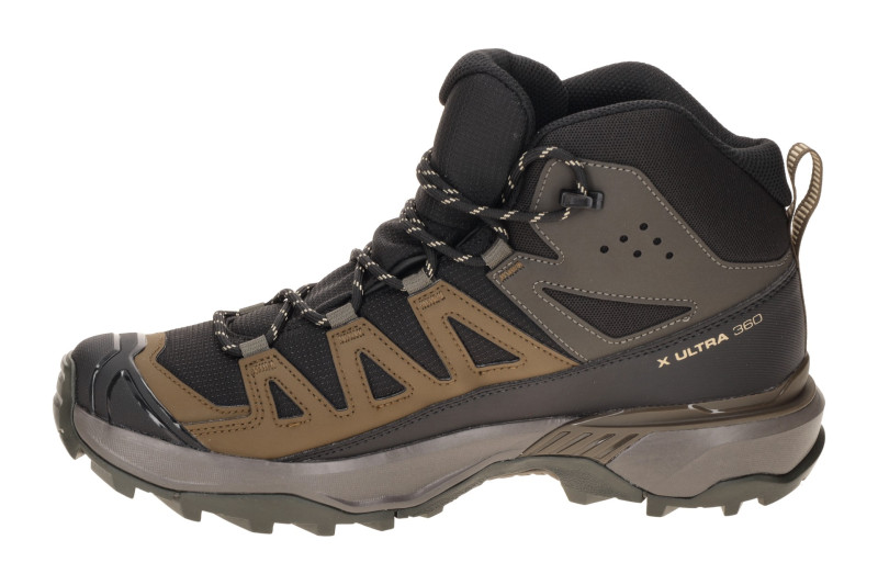 Salomon X Ultra 360 Edge Mid Schuhe schwarz braun GORE-TEX