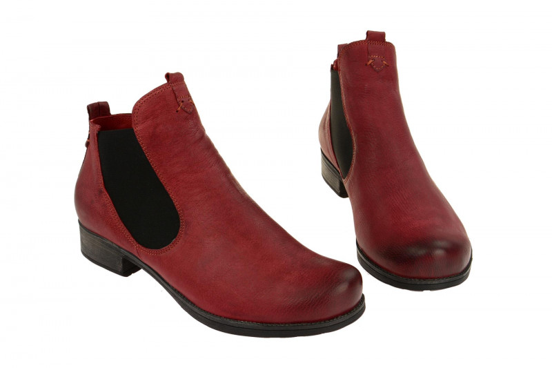 Think Denk Chelsea Stiefelette rot vino