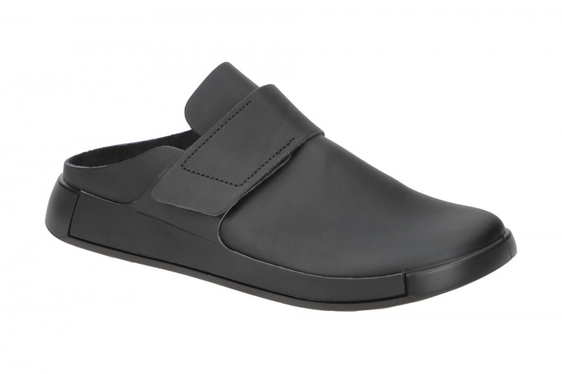 Ecco Cozmo Clog Herren Pantolette schwarz Klett 523814