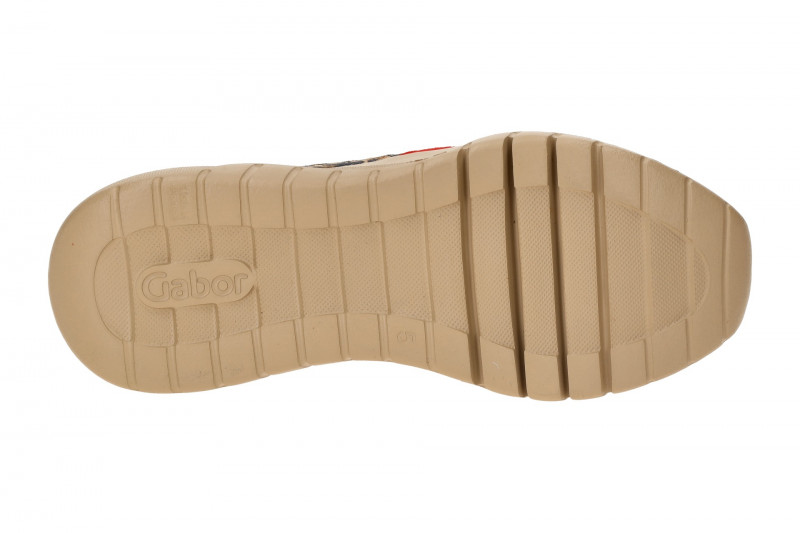 Gabor Fashion Schuhe Sneakers hellbraun rot Luchs 73.451.13