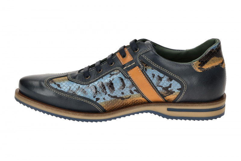 Galizio Torresi Schuhe blau braun Schlange 312938