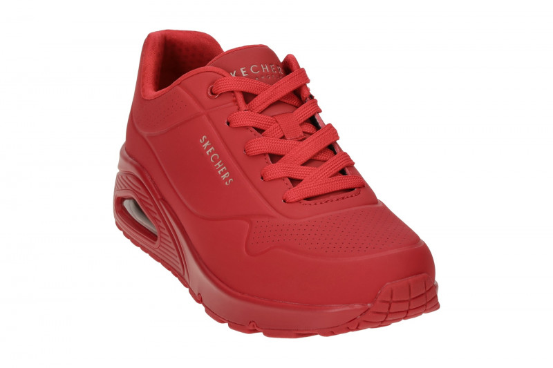 Skechers Uno Schuhe rot Damen Sneakers 73690