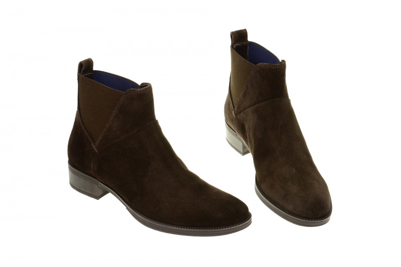 Geox Respira Mendi Stiefelette in dunkelbraun Velour