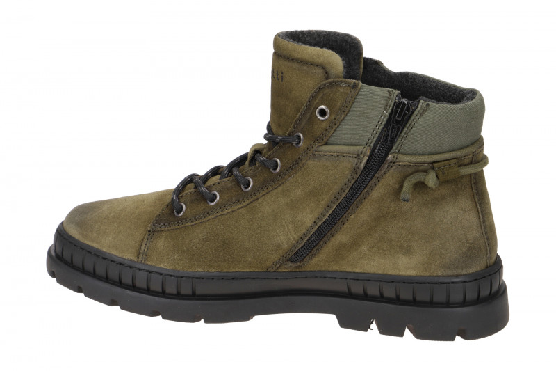 bugatti Pallario Comfort Stiefelette grün Velour AC731