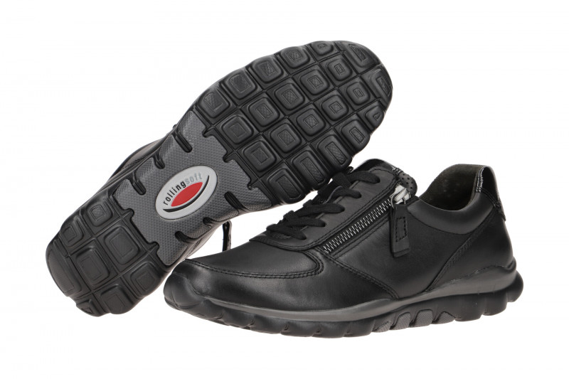 Gabor RollingSoft Schuhe schwarz Glattleder 36.968.57