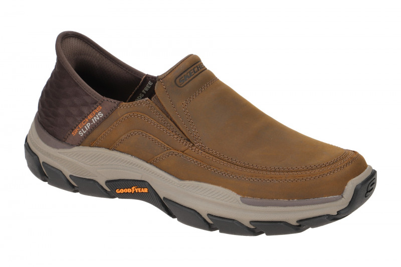 Skechers RESPECTED Schuhe braun Slip-Ins 204810