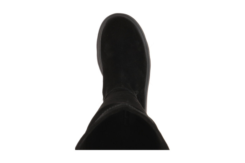 Paul Green Stiefel schwarz Langschaft Velour 8296