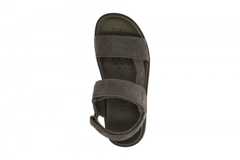 Geox Xand 2S Herren Sandalen dunkel-grün Nubuck U15BGB