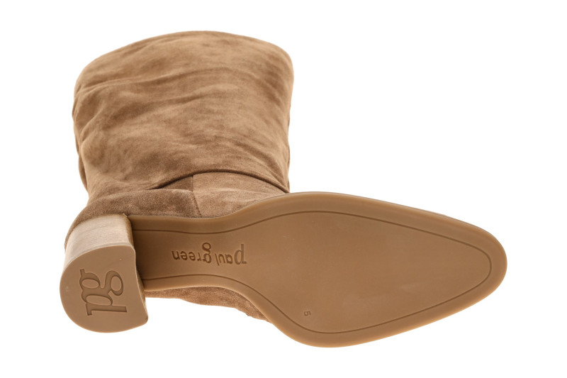 Paul Green Stiefel braun nut Langschaft überlappend 8329