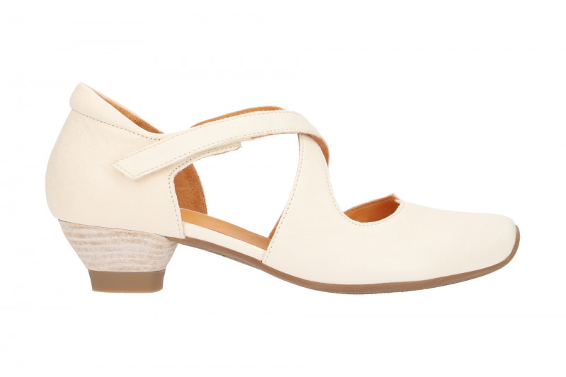 Think Aida Riemchen Pumps weiß